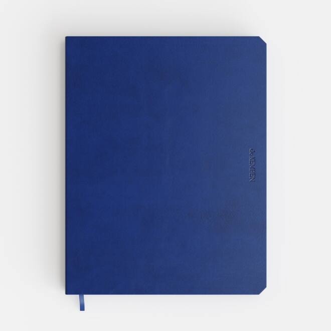 Notitieboek de KEMPEN Blue Note 171x220mm blanco 192 pagina's 90gr blauw