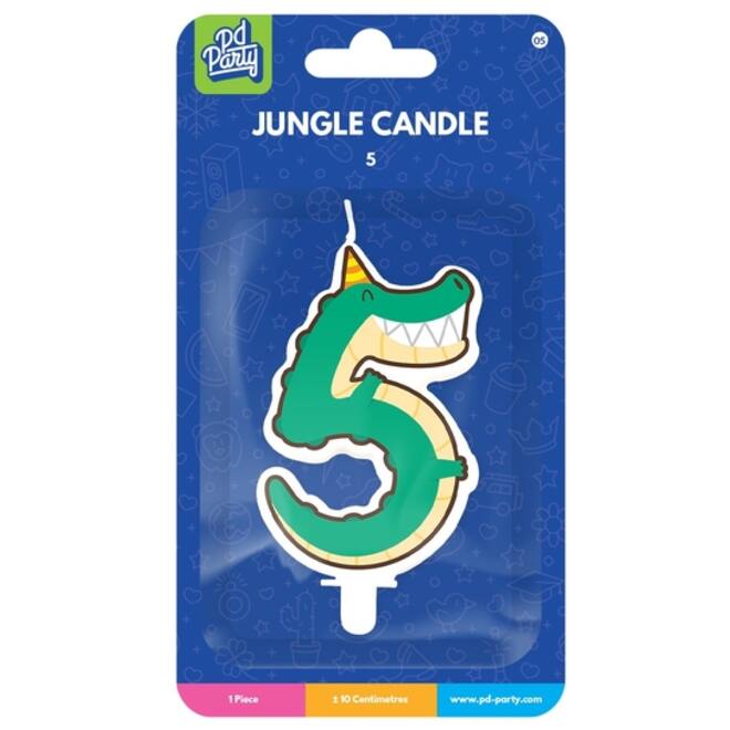 Jungle candle 5 Crocodile