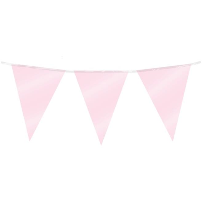 Party Flag Foil Baby Pink