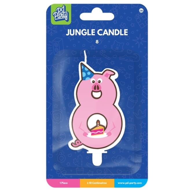 Jungle candle 8 Pig