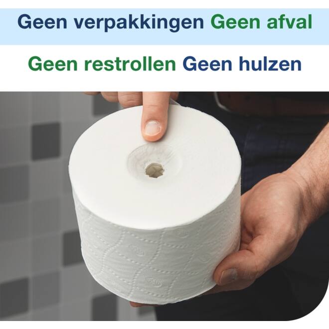 Toiletpapier Tork T7 Advanced Optiserve Coreless 2-laags 94m wit 472630
