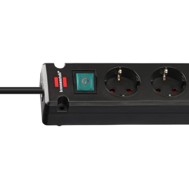 Stekkerdoos Brennenstuhl Bremounta 5 voudig inclusief 2 USB C 3 meter zwart