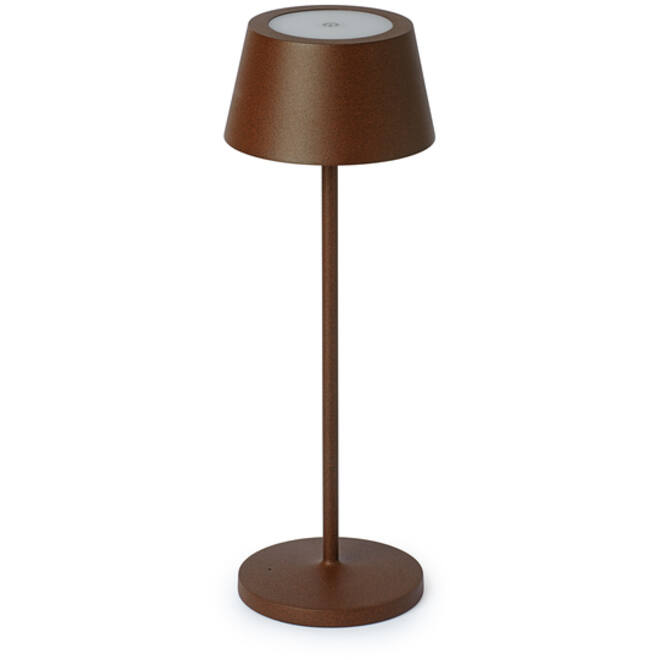 Tafellamp MAUL Nina LED oplaadbaar dimbaar bruin