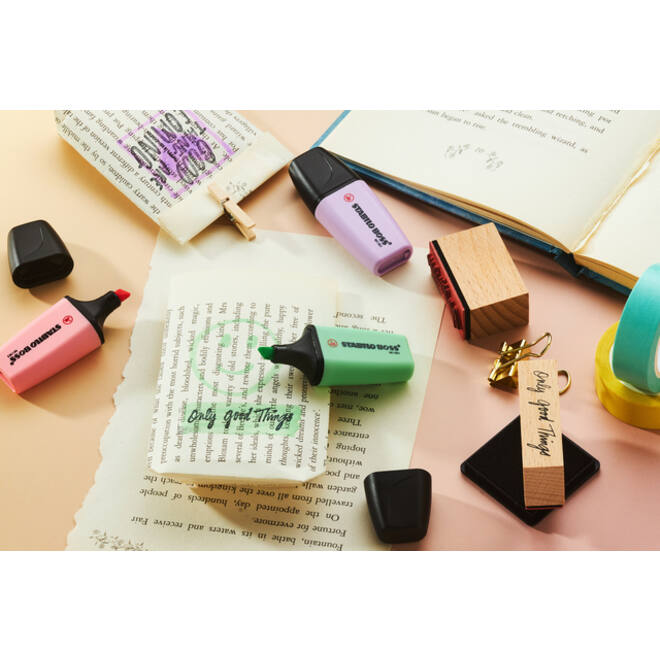 Markeerstift STABILO BOSS mini pastel assorti 6 stuks
