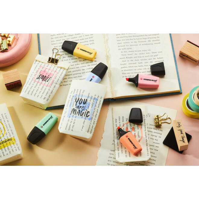 Markeerstift STABILO BOSS mini pastel assorti 6 stuks