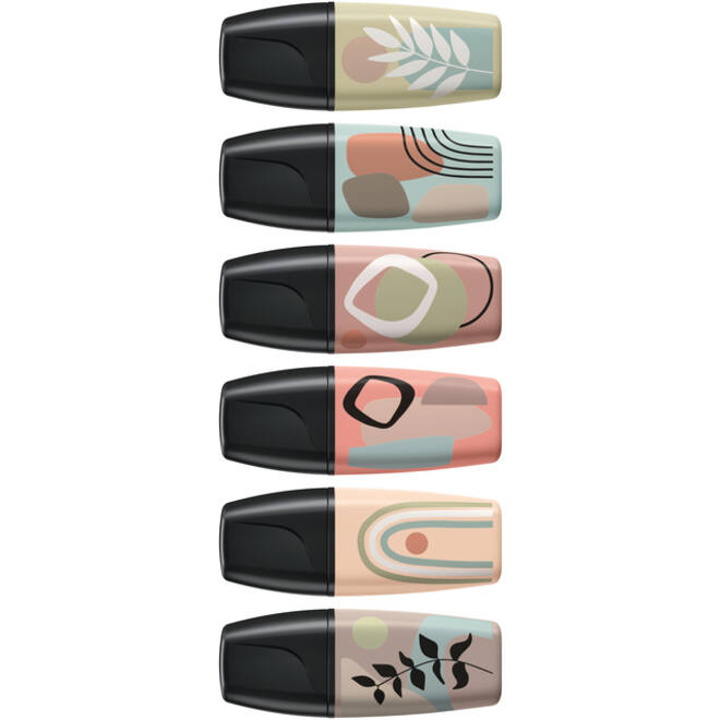 Markeerstift STABILO BOSS naturevibes assorti 6 stuks