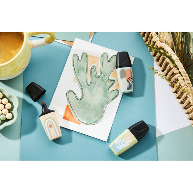 Markeerstift STABILO BOSS naturevibes assorti 6 stuks