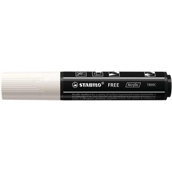 Acrylmarker STABILO Free Acrylic T800C wit