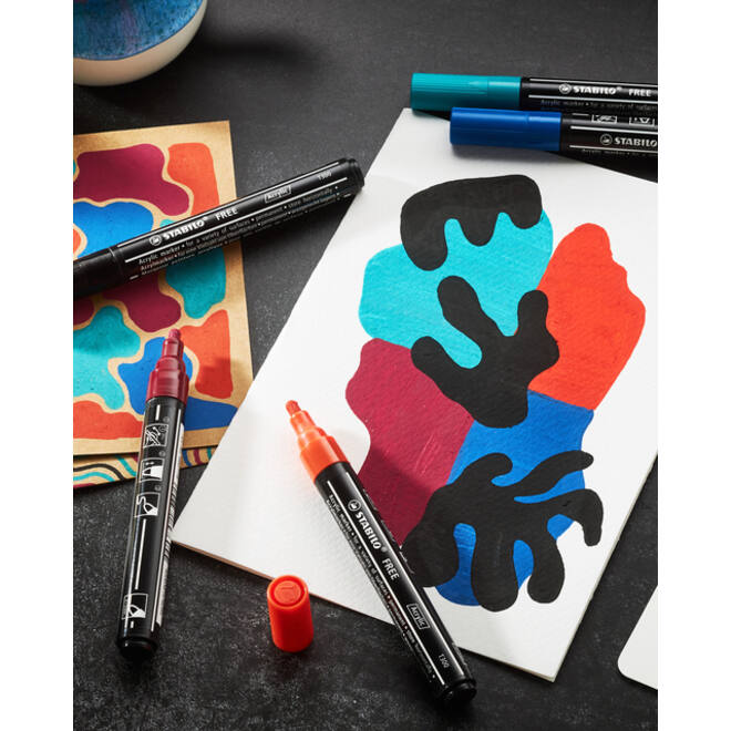 Acrylmarker STABILO Free Acrylic T300 wit