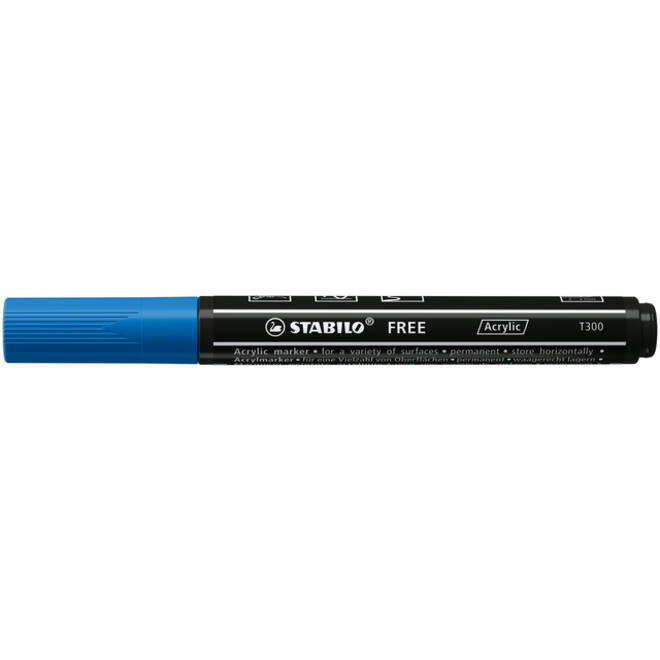 Acrylmarker STABILO Free Acrylic T300 donkerblauw
