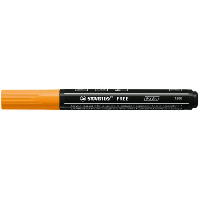 Acrylmarker STABILO Free Acrylic T300 oranje