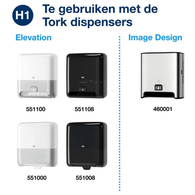 Handdoekrol Tork H1 Matic Advanced 2-laags 150m naturel 290099