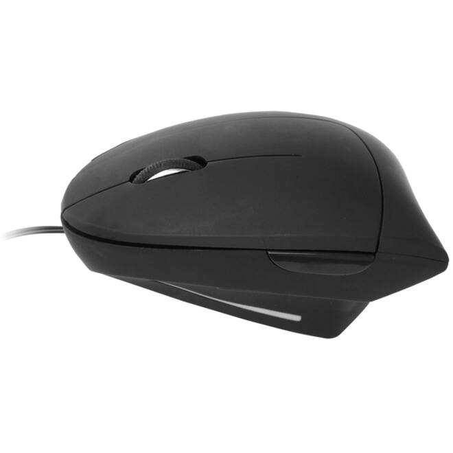 Muis Quantore ergonomisch bedraad USB-A zwart