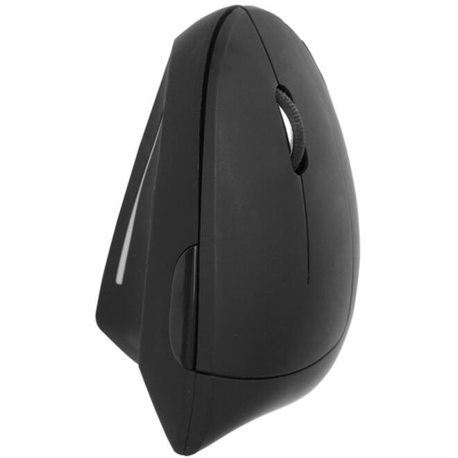 Muis Quantore ergonomisch draadloos USB-A adapter zwart