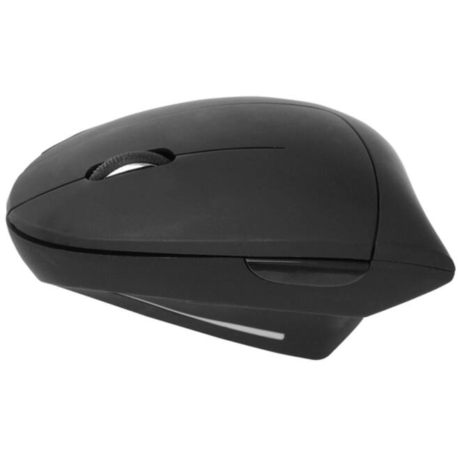 Muis Quantore ergonomisch draadloos USB-A adapter zwart