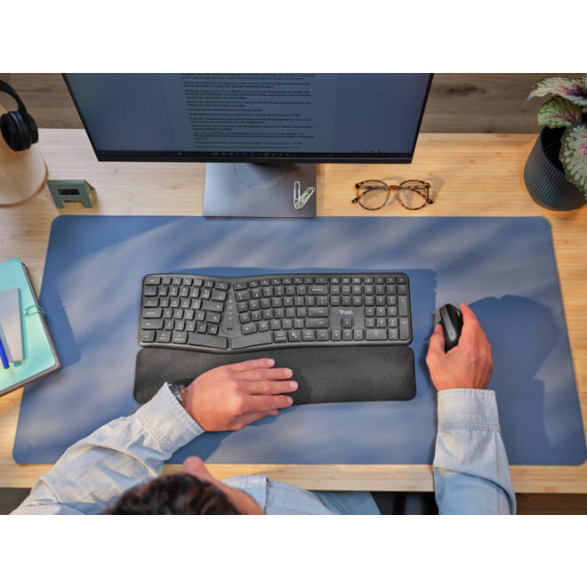 Toetsenbord Trust Keyra Ergo Multi draadloos