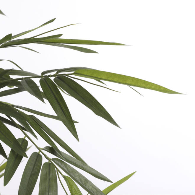Kunstplant Mica Bamboe in plastic pot 150x75cm