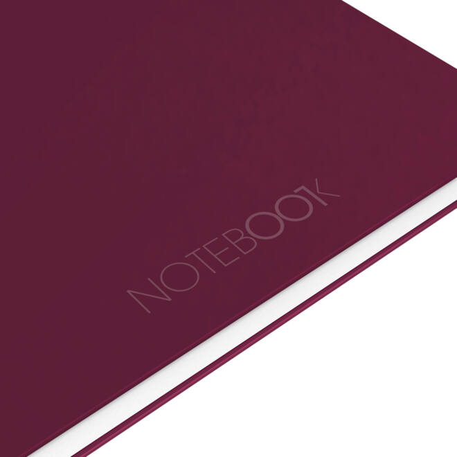 Spiraalblok Oxford International Notebook A4+ lijn rood