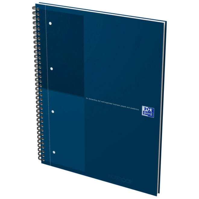 Spiraalblok Oxford International Notebook A4+ lijn petrol blauw