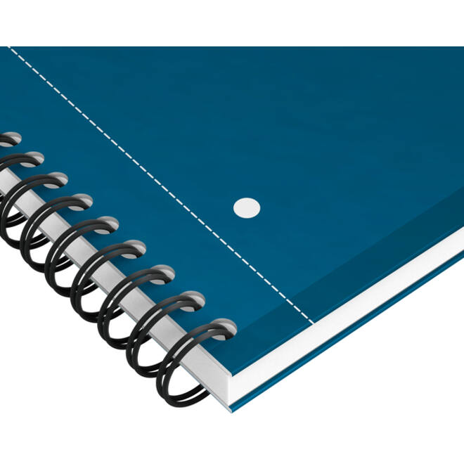 Spiraalblok Oxford International Notebook A4+ lijn petrol blauw
