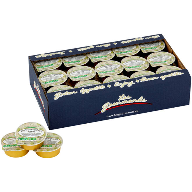 Sandwich spread Les Gourmands vega 45x25 gram cupjes
