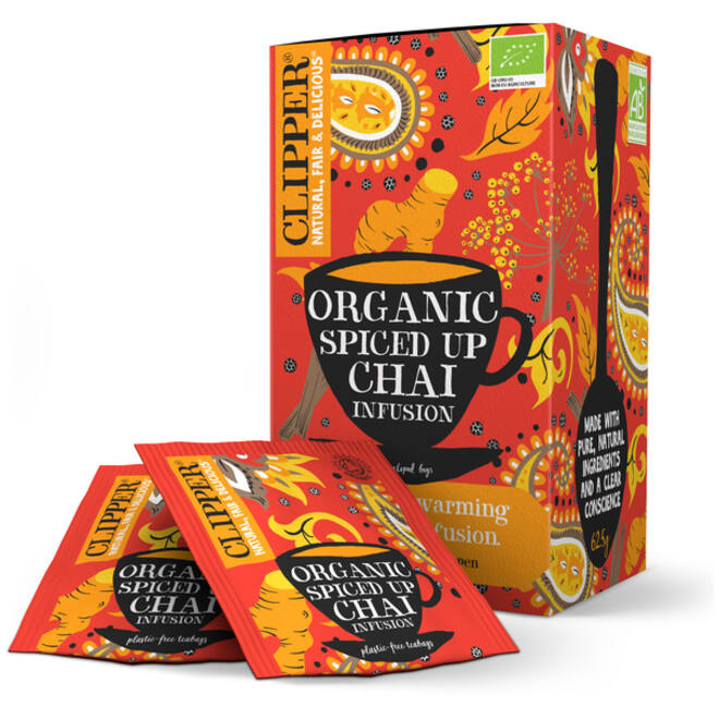 Thee Clipper spiced up chai bio 25 zakjes