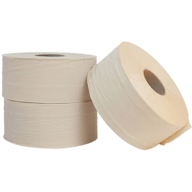 Toiletpapier The Good Roll jumbo klein bamboe 2-laags 18x180m naturel