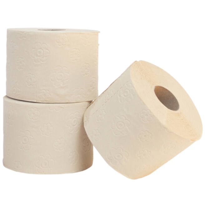 Toiletpapier The Good Roll The Panda Edition Naked bamboe 3-laags 27x250 vel naturel