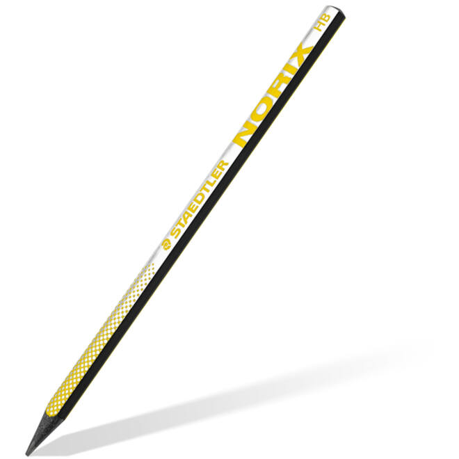 Potlood Staedtler Norix HB blister à 2 stuks zwart-geel