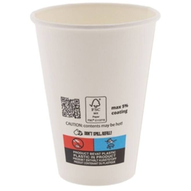 Beker 5% IEZZY 180ml karton 100 stuks wit