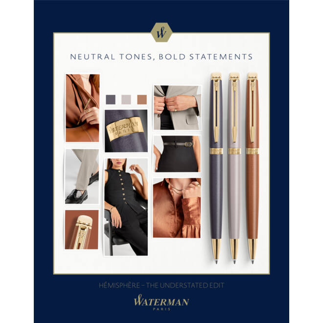 Balpen Waterman Hémisphère Fashion Colors metallic grey GT medium