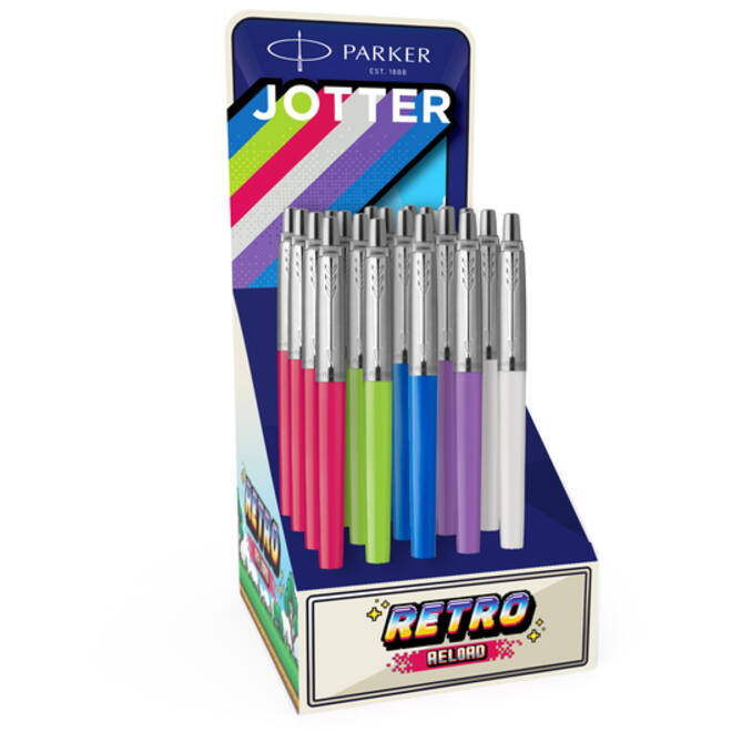 Balpen Parker Jotter Original Reload Retro 90's assorti CT medium