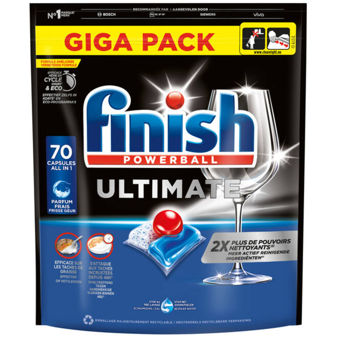 Vaatwastabletten Finish Ultimate Regular 70 stuks
