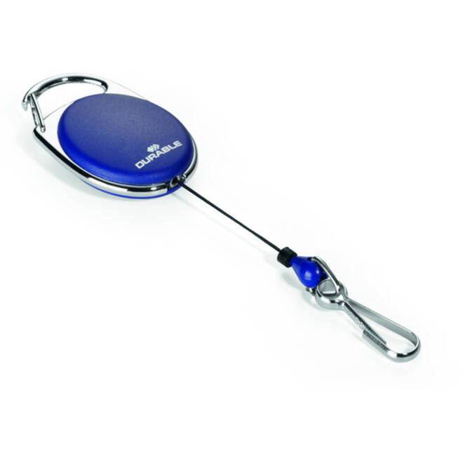 Afrolmechanisme Durable Style met karabijnhaak blauw