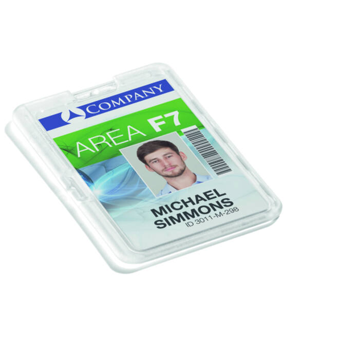Badge Durable permanent voor 1 kaart 10 stuks