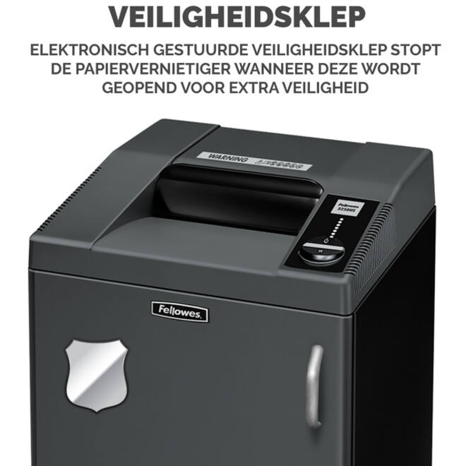 Papiervernietiger Fellowes Fortishred 3250HS snippers 0,8x5mm