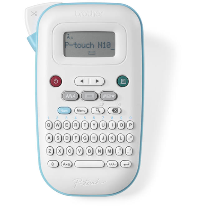 Labelprinter Brother P-touch Btag PT-N10 draagbaar qwerty 12mm wit