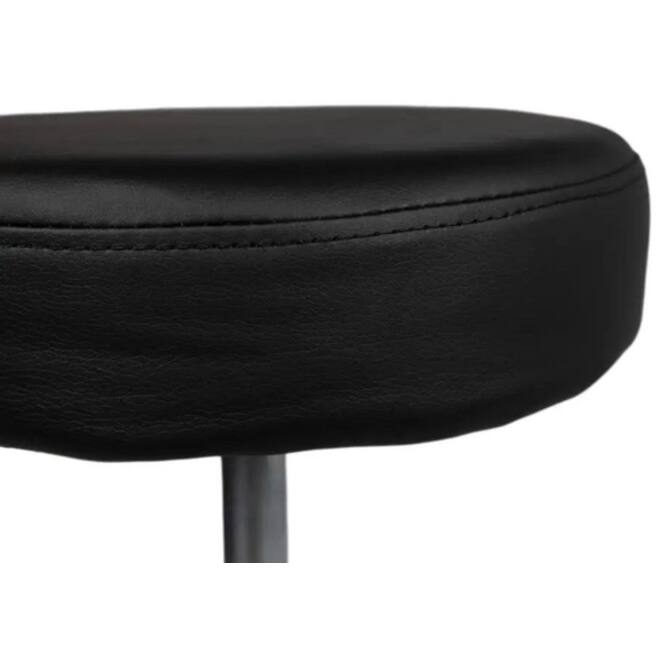 Tabouret kruk Office hoog met gasveer harde wielen zw