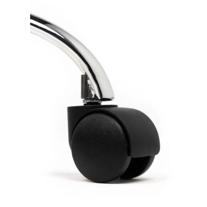 Tabouret kruk Office standaard met gasveer harde wielen zw