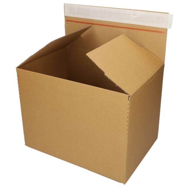 Quickbox IEZZY verstelbare hoogte 460x309x180-300mm B-golf bruin 10 stuks