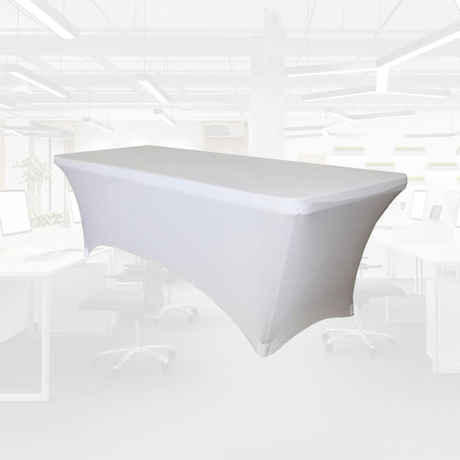 Tafelrok BRASQ 183x76x74cm wit