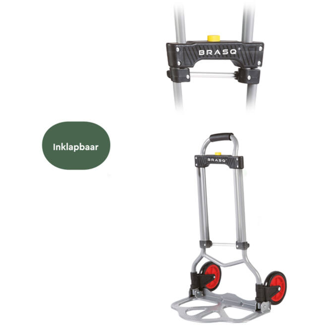 Steekwagen BRASQ Inklapbaar HT60 incl. bagagespin 60Kg