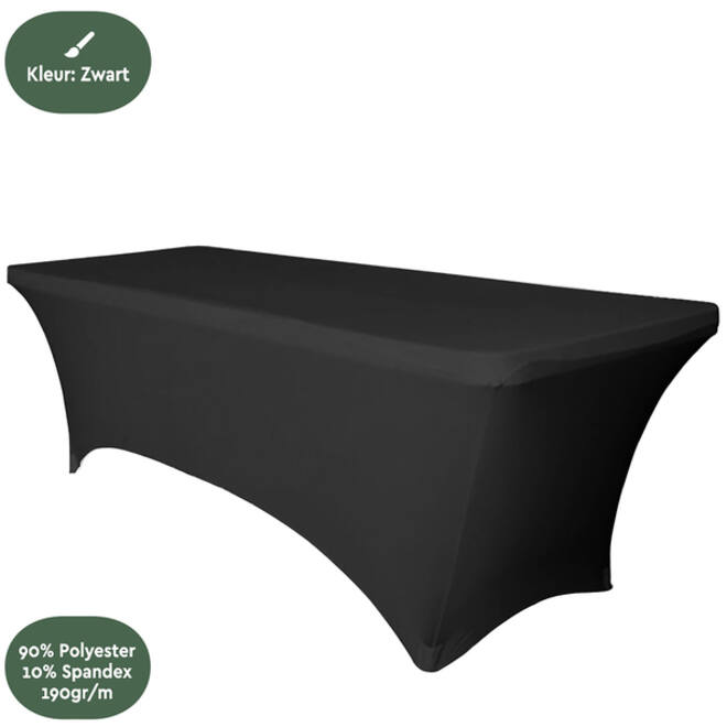 Tafelrok BRASQ 183x76x74cm zwart
