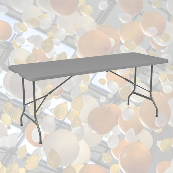 Vouwtafel BRASQ 180x70x74cm FT180 grijs