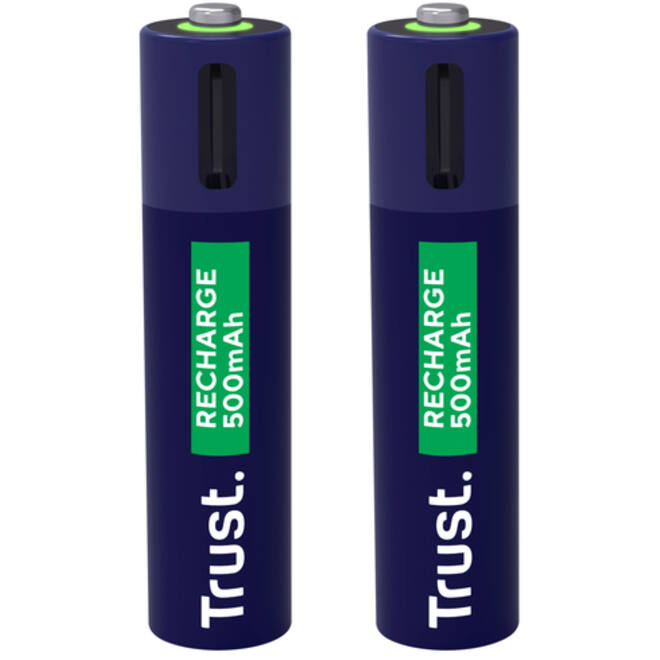 Batterij Trust USB-C oplaadbaar AAA 2 stuks