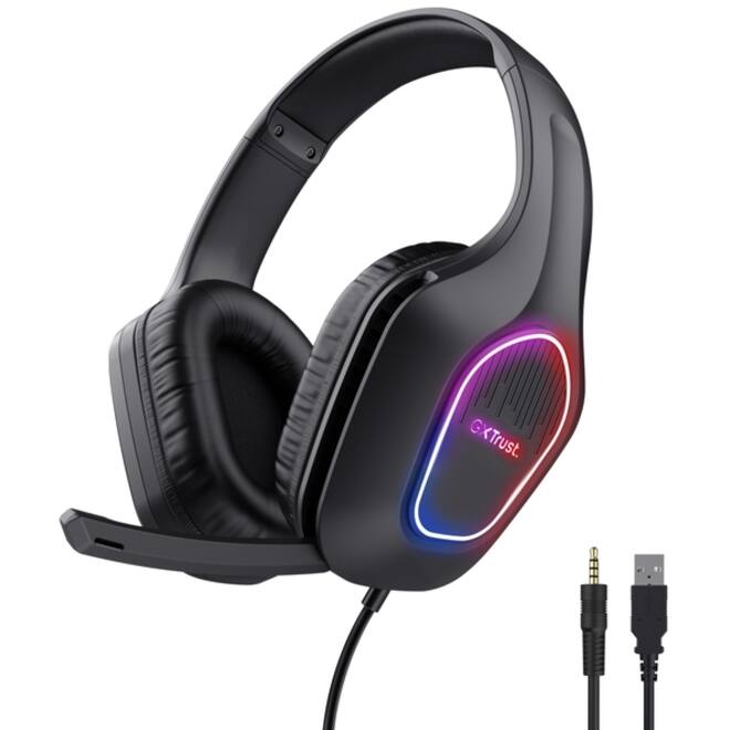 Gaming Headset Trust GXT416 Zirox LED zwart