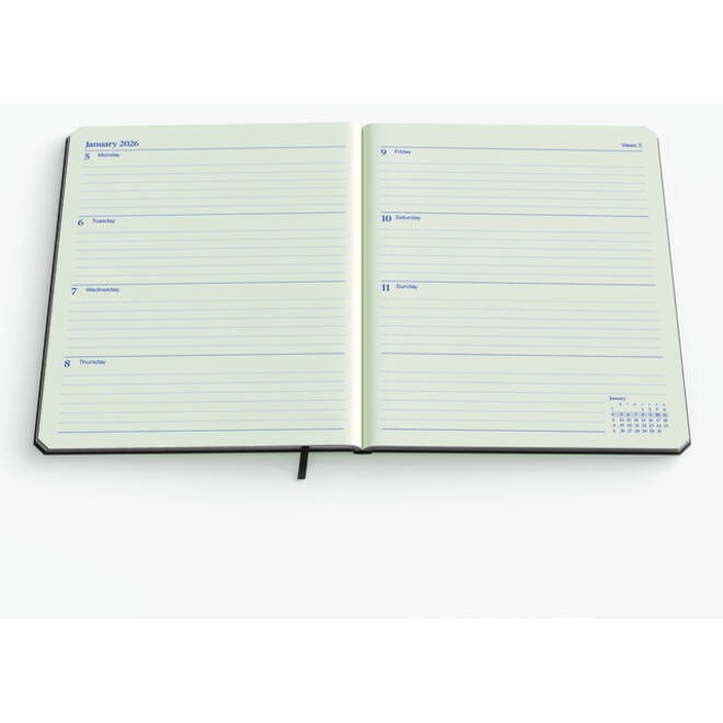 Agenda 2026 de KEMPEN Weekly Planner Large 7dagen/2pagina's assorti