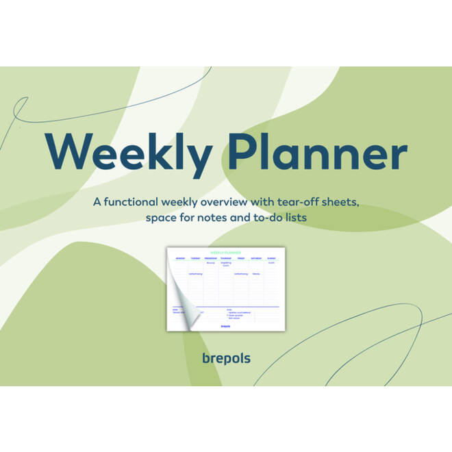 Planner Brepols Weekly A4 7dagen/1pagina horizontaal assorti