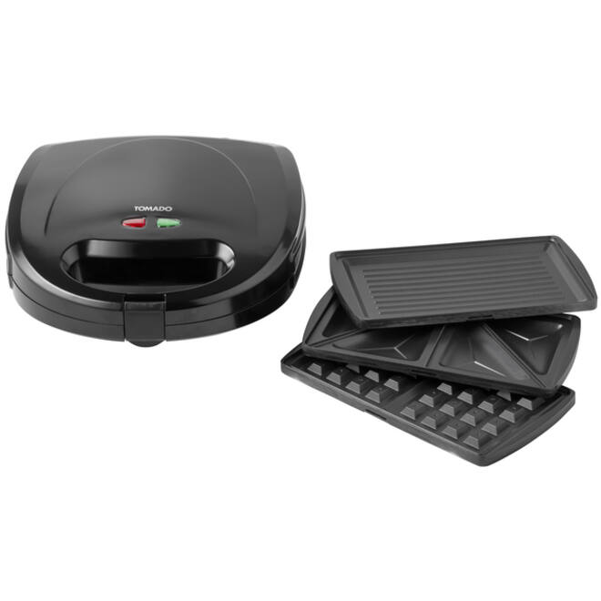 Multigrill Tomado 3 in 1 zwart