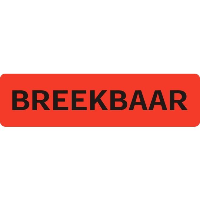 Waarschuwingsetiket IEZZY breekbaar 75mmx20mm 500 stuks